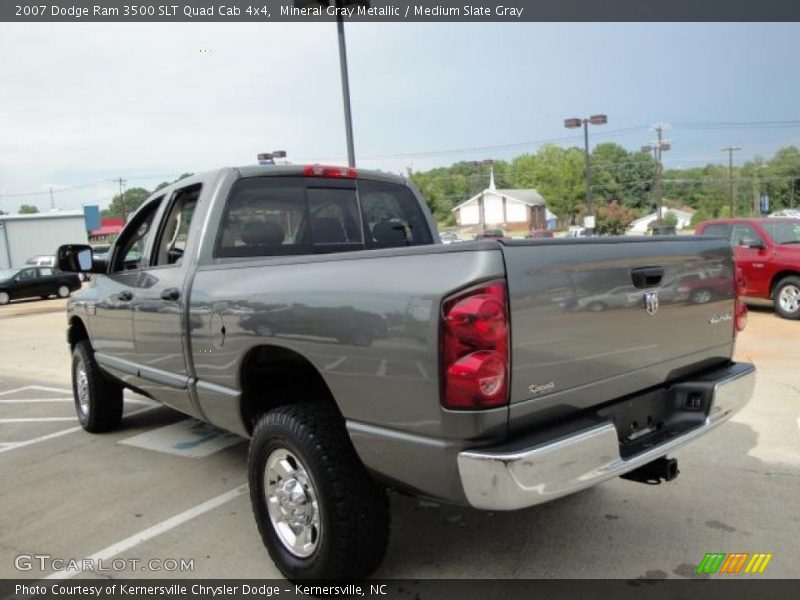 Mineral Gray Metallic / Medium Slate Gray 2007 Dodge Ram 3500 SLT Quad Cab 4x4