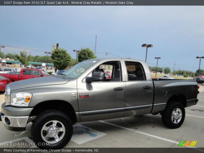 Mineral Gray Metallic / Medium Slate Gray 2007 Dodge Ram 3500 SLT Quad Cab 4x4