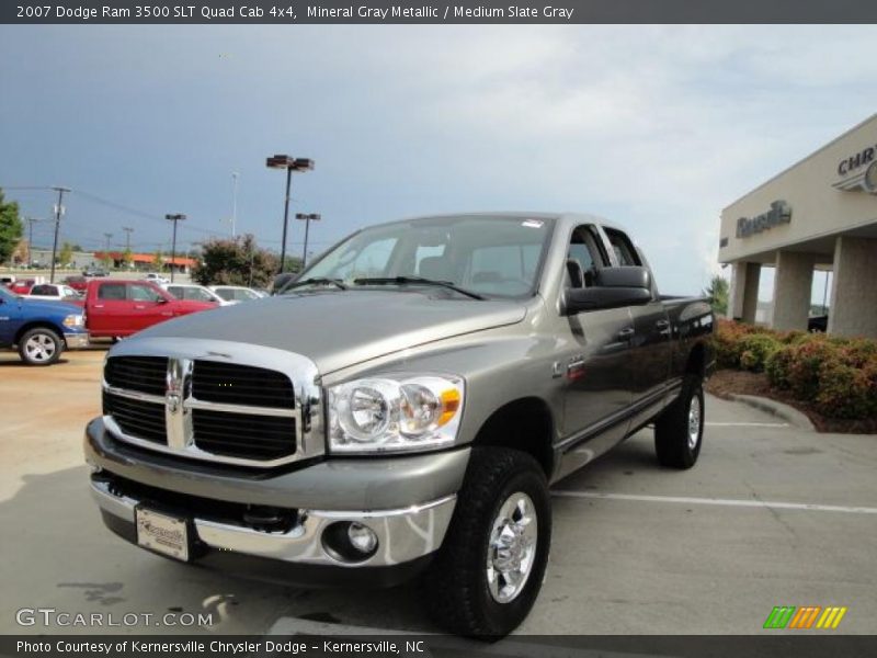 Mineral Gray Metallic / Medium Slate Gray 2007 Dodge Ram 3500 SLT Quad Cab 4x4