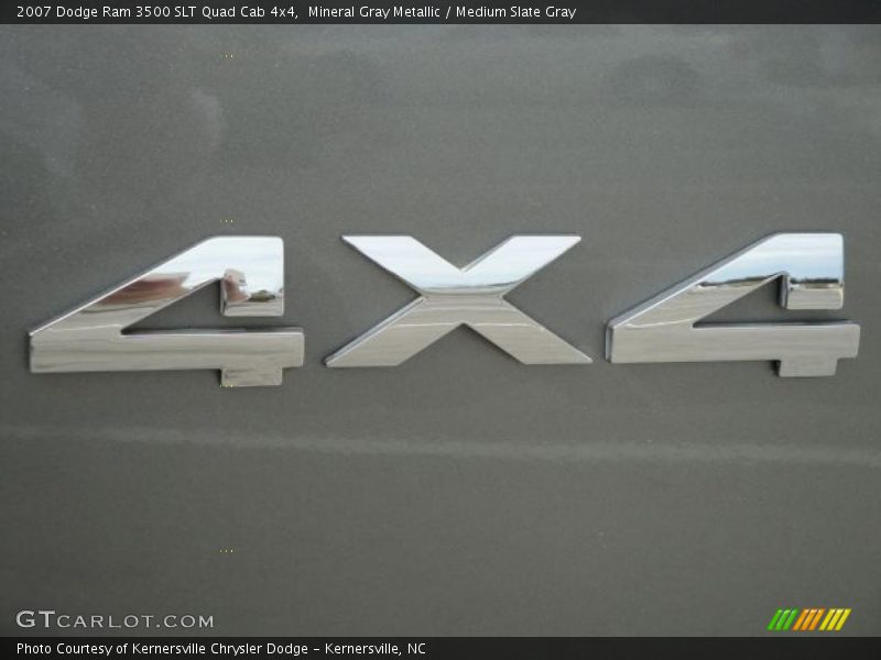 Mineral Gray Metallic / Medium Slate Gray 2007 Dodge Ram 3500 SLT Quad Cab 4x4