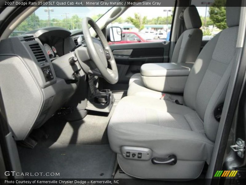 Mineral Gray Metallic / Medium Slate Gray 2007 Dodge Ram 3500 SLT Quad Cab 4x4
