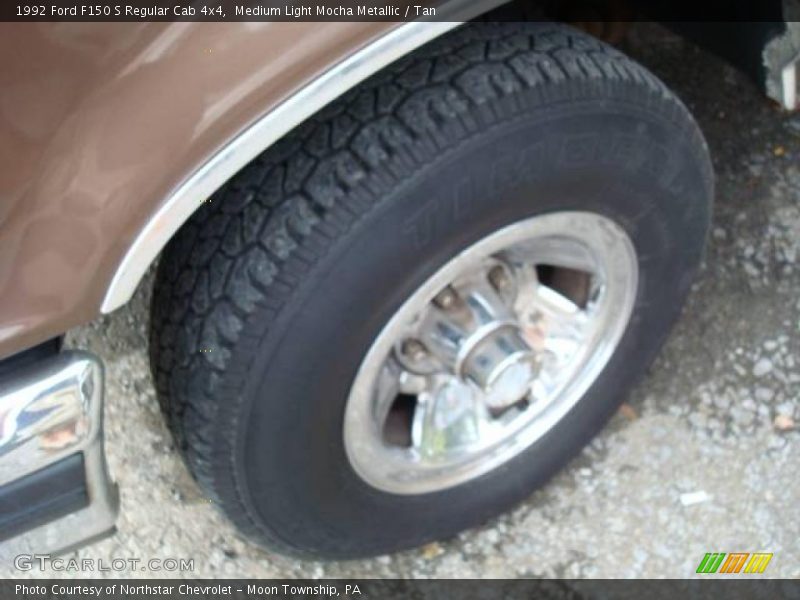 Medium Light Mocha Metallic / Tan 1992 Ford F150 S Regular Cab 4x4