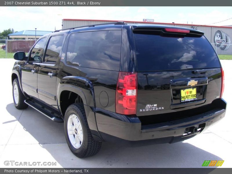 Black / Ebony 2007 Chevrolet Suburban 1500 Z71 4x4