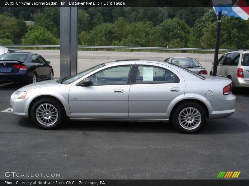 Brilliant Silver Metallic / Light Taupe 2005 Chrysler Sebring Sedan