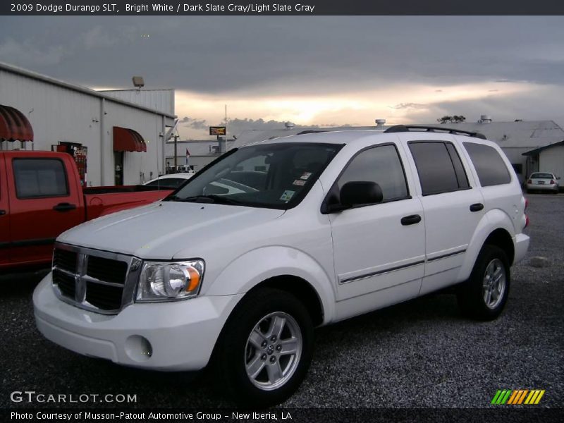 Bright White / Dark Slate Gray/Light Slate Gray 2009 Dodge Durango SLT