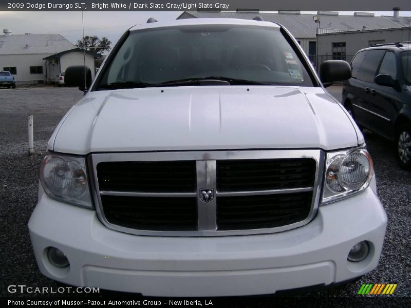 Bright White / Dark Slate Gray/Light Slate Gray 2009 Dodge Durango SLT
