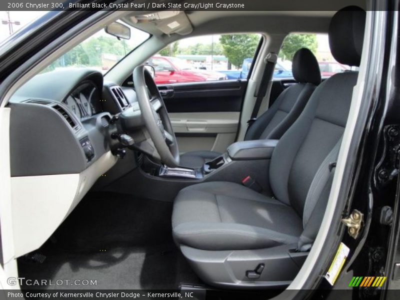 Brilliant Black Crystal Pearl / Dark Slate Gray/Light Graystone 2006 Chrysler 300