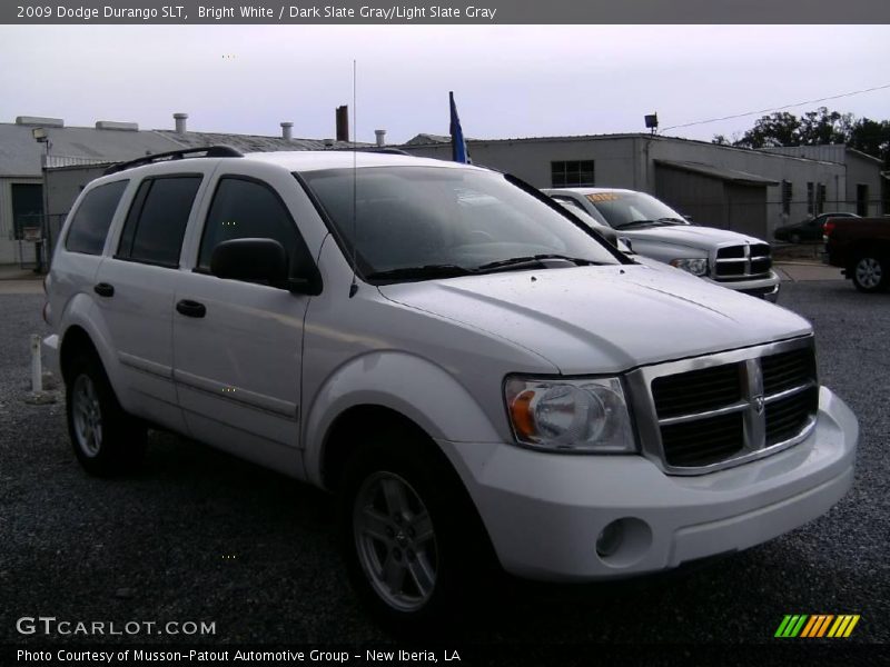 Bright White / Dark Slate Gray/Light Slate Gray 2009 Dodge Durango SLT