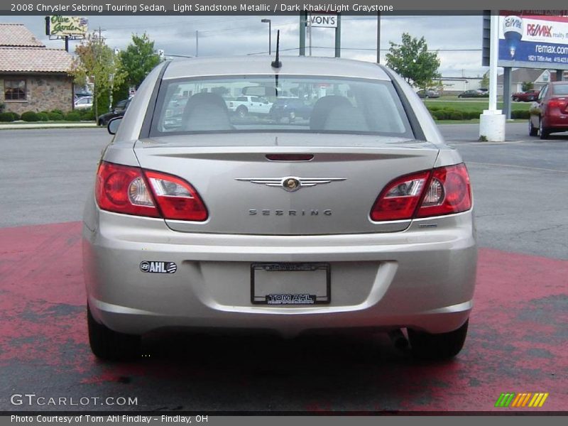 Light Sandstone Metallic / Dark Khaki/Light Graystone 2008 Chrysler Sebring Touring Sedan