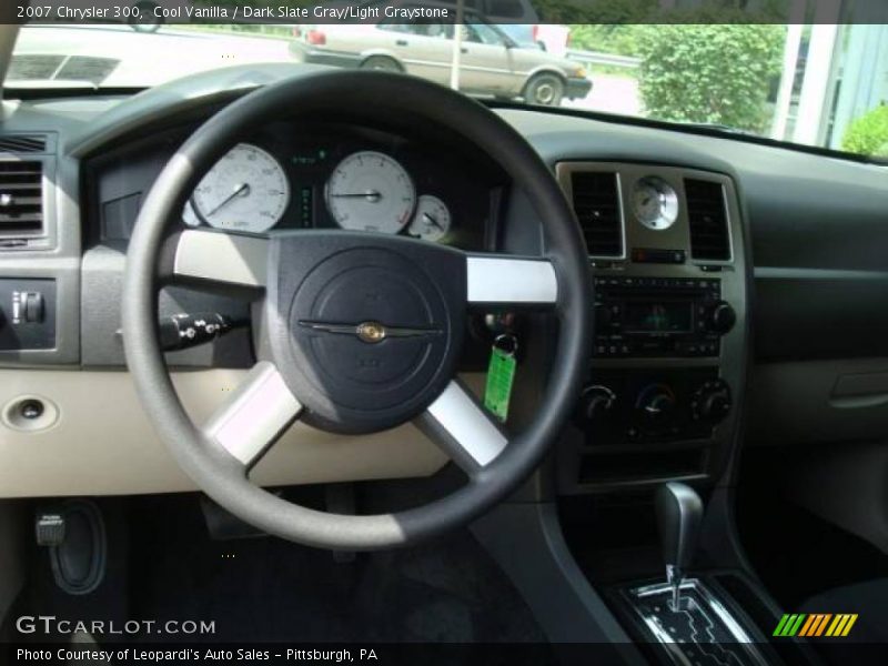 Cool Vanilla / Dark Slate Gray/Light Graystone 2007 Chrysler 300