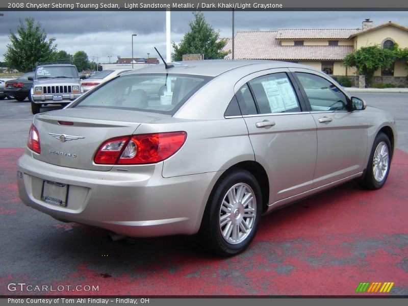 Light Sandstone Metallic / Dark Khaki/Light Graystone 2008 Chrysler Sebring Touring Sedan