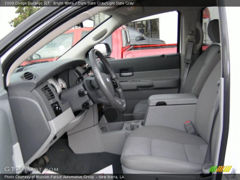 Bright White / Dark Slate Gray/Light Slate Gray 2009 Dodge Durango SLT