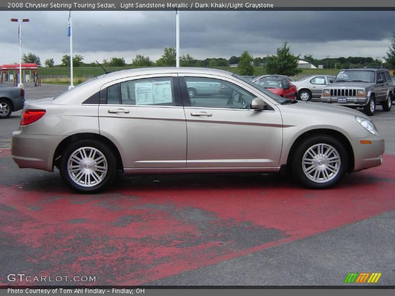 Light Sandstone Metallic / Dark Khaki/Light Graystone 2008 Chrysler Sebring Touring Sedan