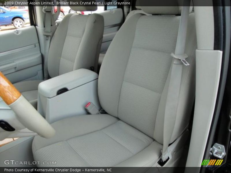 Brilliant Black Crystal Pearl / Light Graystone 2009 Chrysler Aspen Limited