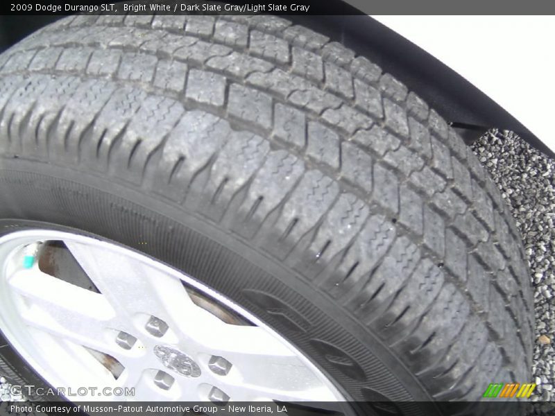 Bright White / Dark Slate Gray/Light Slate Gray 2009 Dodge Durango SLT