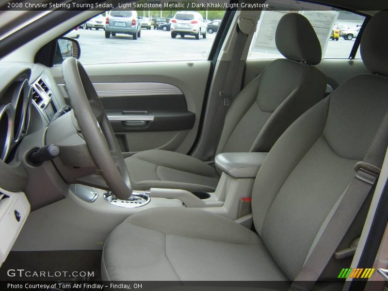 Light Sandstone Metallic / Dark Khaki/Light Graystone 2008 Chrysler Sebring Touring Sedan