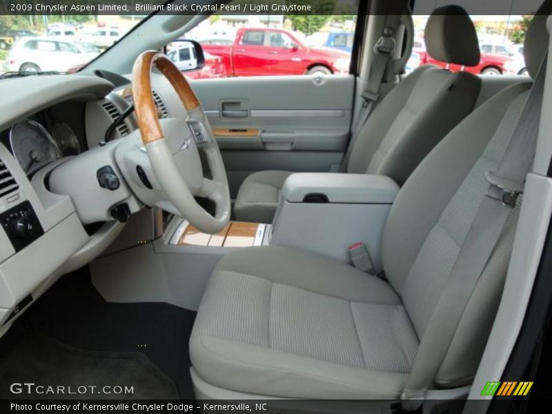 Brilliant Black Crystal Pearl / Light Graystone 2009 Chrysler Aspen Limited