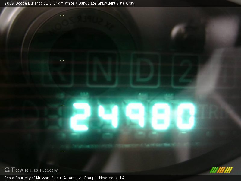 Bright White / Dark Slate Gray/Light Slate Gray 2009 Dodge Durango SLT
