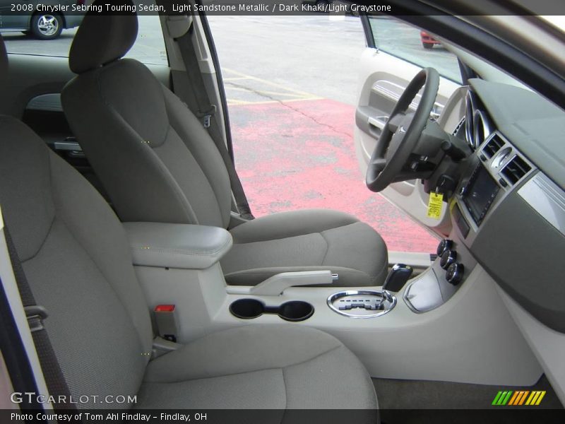 Light Sandstone Metallic / Dark Khaki/Light Graystone 2008 Chrysler Sebring Touring Sedan