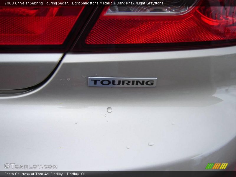 Light Sandstone Metallic / Dark Khaki/Light Graystone 2008 Chrysler Sebring Touring Sedan