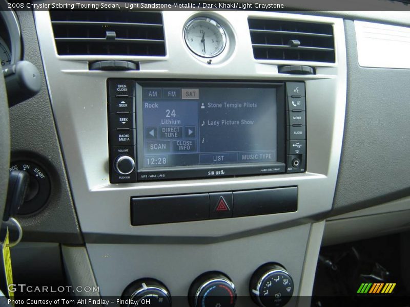 Light Sandstone Metallic / Dark Khaki/Light Graystone 2008 Chrysler Sebring Touring Sedan