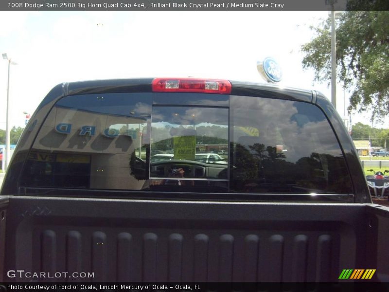 Brilliant Black Crystal Pearl / Medium Slate Gray 2008 Dodge Ram 2500 Big Horn Quad Cab 4x4