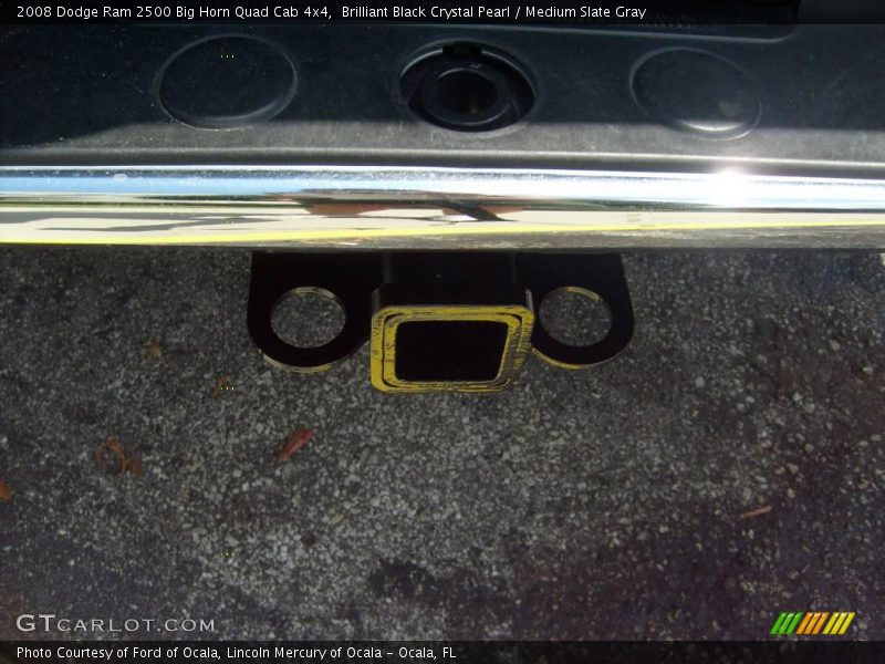 Brilliant Black Crystal Pearl / Medium Slate Gray 2008 Dodge Ram 2500 Big Horn Quad Cab 4x4