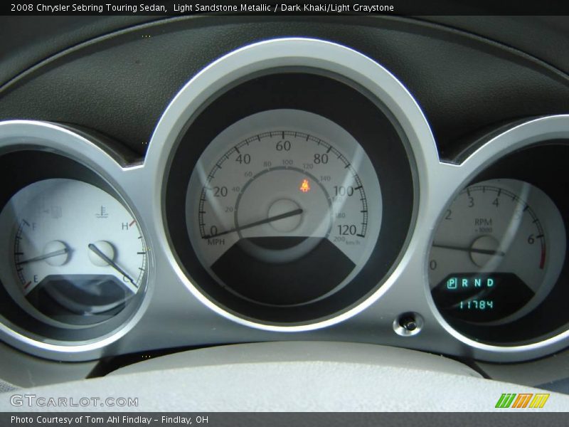 Light Sandstone Metallic / Dark Khaki/Light Graystone 2008 Chrysler Sebring Touring Sedan