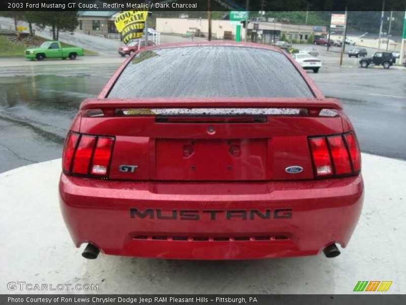 Redfire Metallic / Dark Charcoal 2003 Ford Mustang GT Coupe