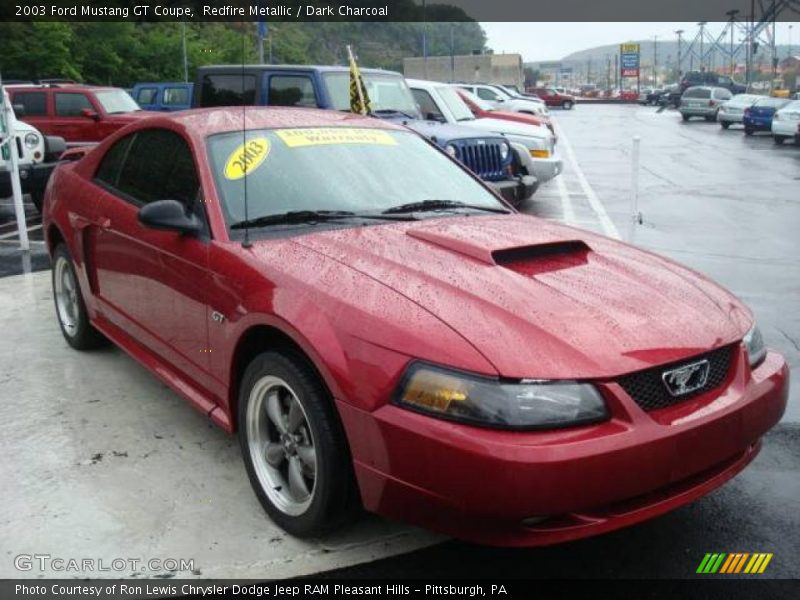 Redfire Metallic / Dark Charcoal 2003 Ford Mustang GT Coupe