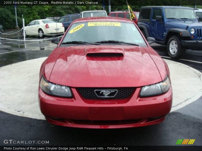Redfire Metallic / Dark Charcoal 2003 Ford Mustang GT Coupe