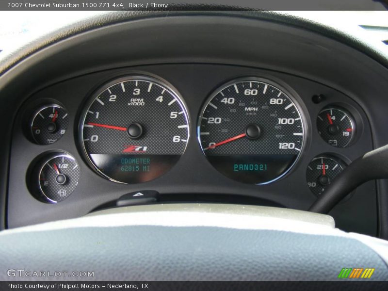 Black / Ebony 2007 Chevrolet Suburban 1500 Z71 4x4