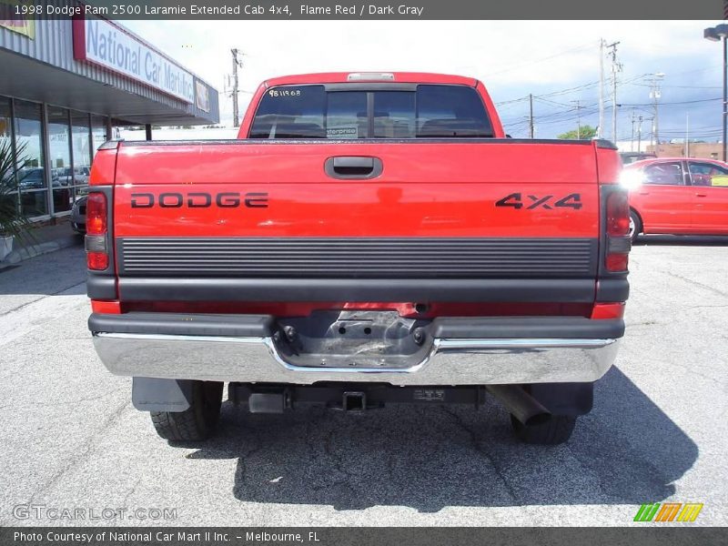 Flame Red / Dark Gray 1998 Dodge Ram 2500 Laramie Extended Cab 4x4