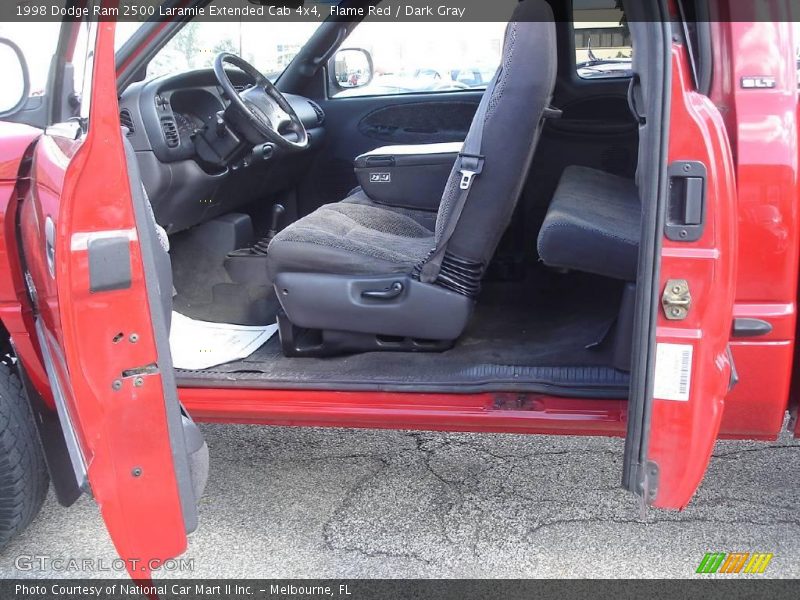 Flame Red / Dark Gray 1998 Dodge Ram 2500 Laramie Extended Cab 4x4
