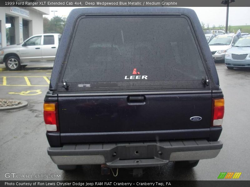 Deep Wedgewood Blue Metallic / Medium Graphite 1999 Ford Ranger XLT Extended Cab 4x4