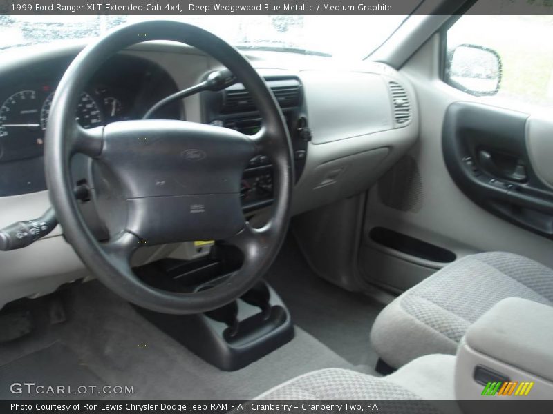 Deep Wedgewood Blue Metallic / Medium Graphite 1999 Ford Ranger XLT Extended Cab 4x4