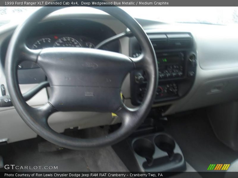 Deep Wedgewood Blue Metallic / Medium Graphite 1999 Ford Ranger XLT Extended Cab 4x4