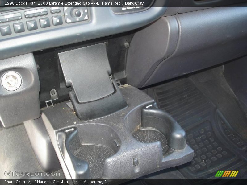 Flame Red / Dark Gray 1998 Dodge Ram 2500 Laramie Extended Cab 4x4
