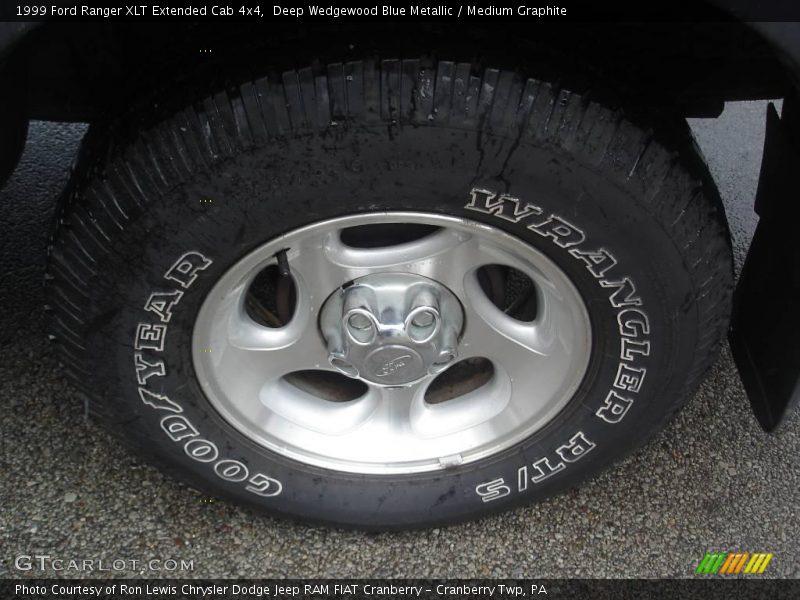 Deep Wedgewood Blue Metallic / Medium Graphite 1999 Ford Ranger XLT Extended Cab 4x4
