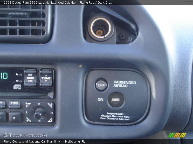 Flame Red / Dark Gray 1998 Dodge Ram 2500 Laramie Extended Cab 4x4