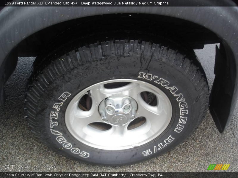Deep Wedgewood Blue Metallic / Medium Graphite 1999 Ford Ranger XLT Extended Cab 4x4