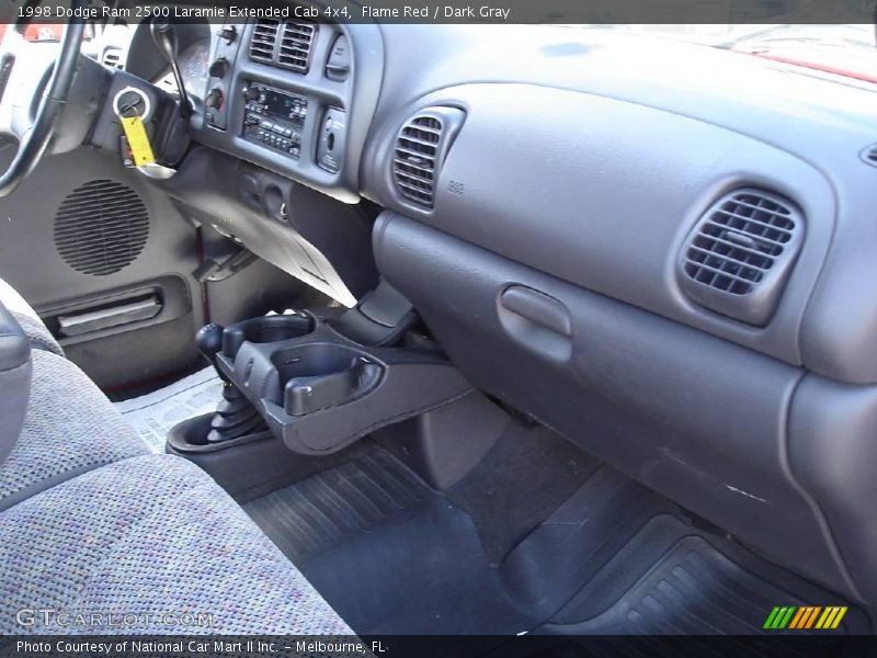 Flame Red / Dark Gray 1998 Dodge Ram 2500 Laramie Extended Cab 4x4