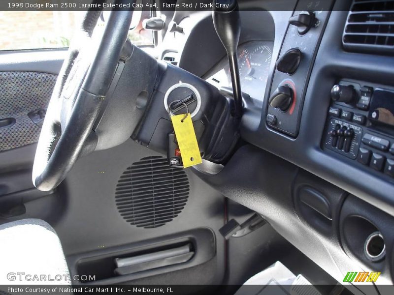 Flame Red / Dark Gray 1998 Dodge Ram 2500 Laramie Extended Cab 4x4