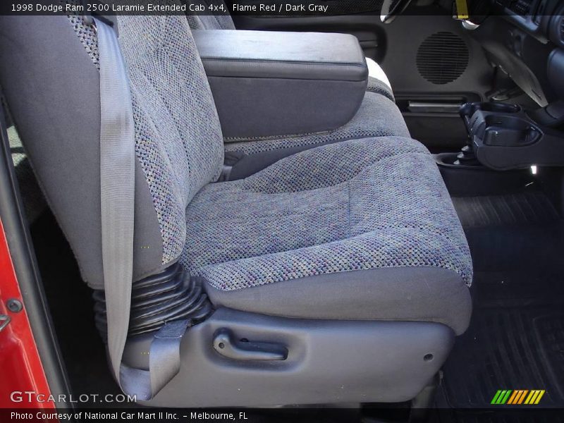 Flame Red / Dark Gray 1998 Dodge Ram 2500 Laramie Extended Cab 4x4