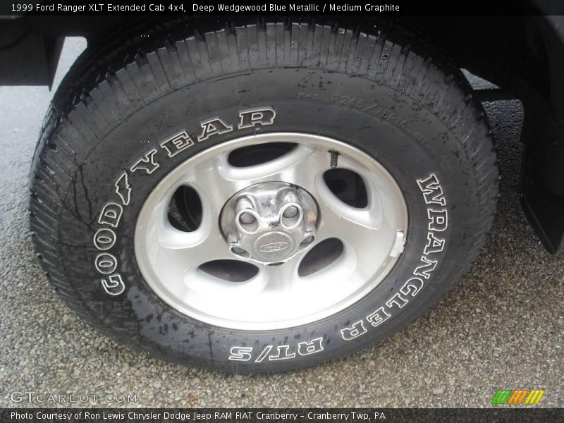 Deep Wedgewood Blue Metallic / Medium Graphite 1999 Ford Ranger XLT Extended Cab 4x4