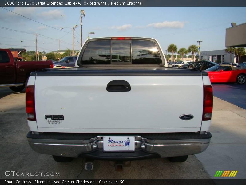 Oxford White / Medium Graphite 2000 Ford F150 Lariat Extended Cab 4x4