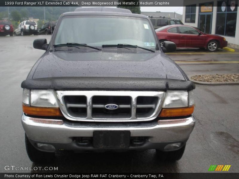Deep Wedgewood Blue Metallic / Medium Graphite 1999 Ford Ranger XLT Extended Cab 4x4