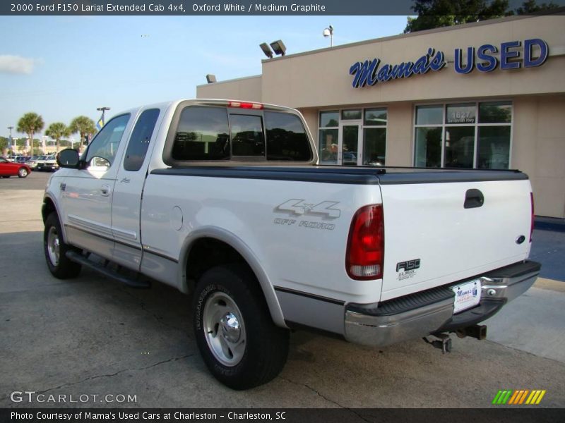 Oxford White / Medium Graphite 2000 Ford F150 Lariat Extended Cab 4x4