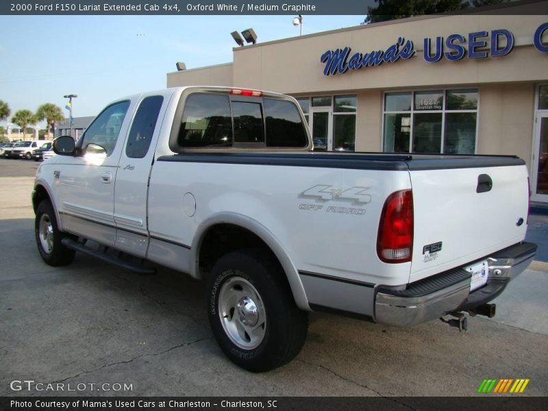 Oxford White / Medium Graphite 2000 Ford F150 Lariat Extended Cab 4x4