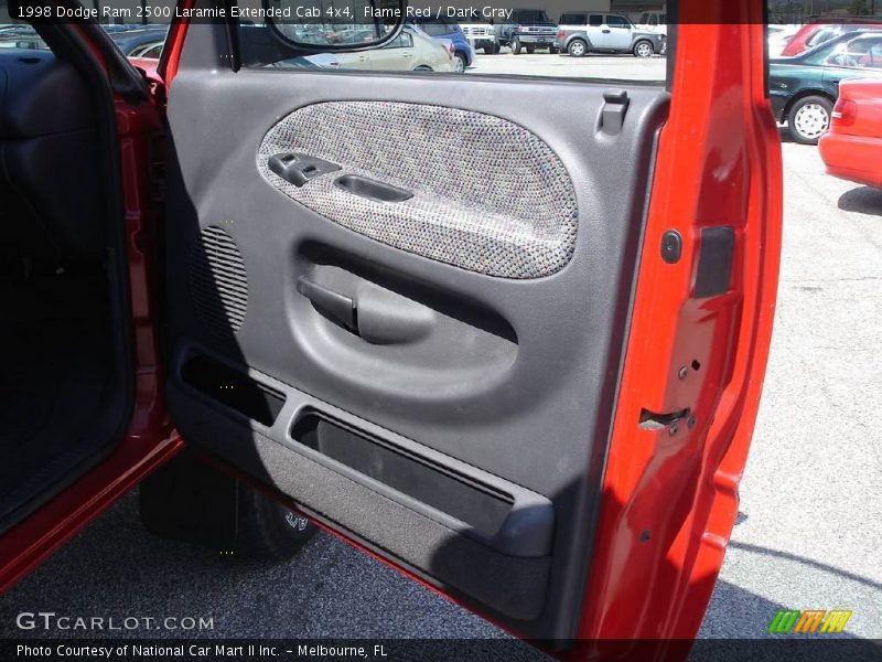 Flame Red / Dark Gray 1998 Dodge Ram 2500 Laramie Extended Cab 4x4